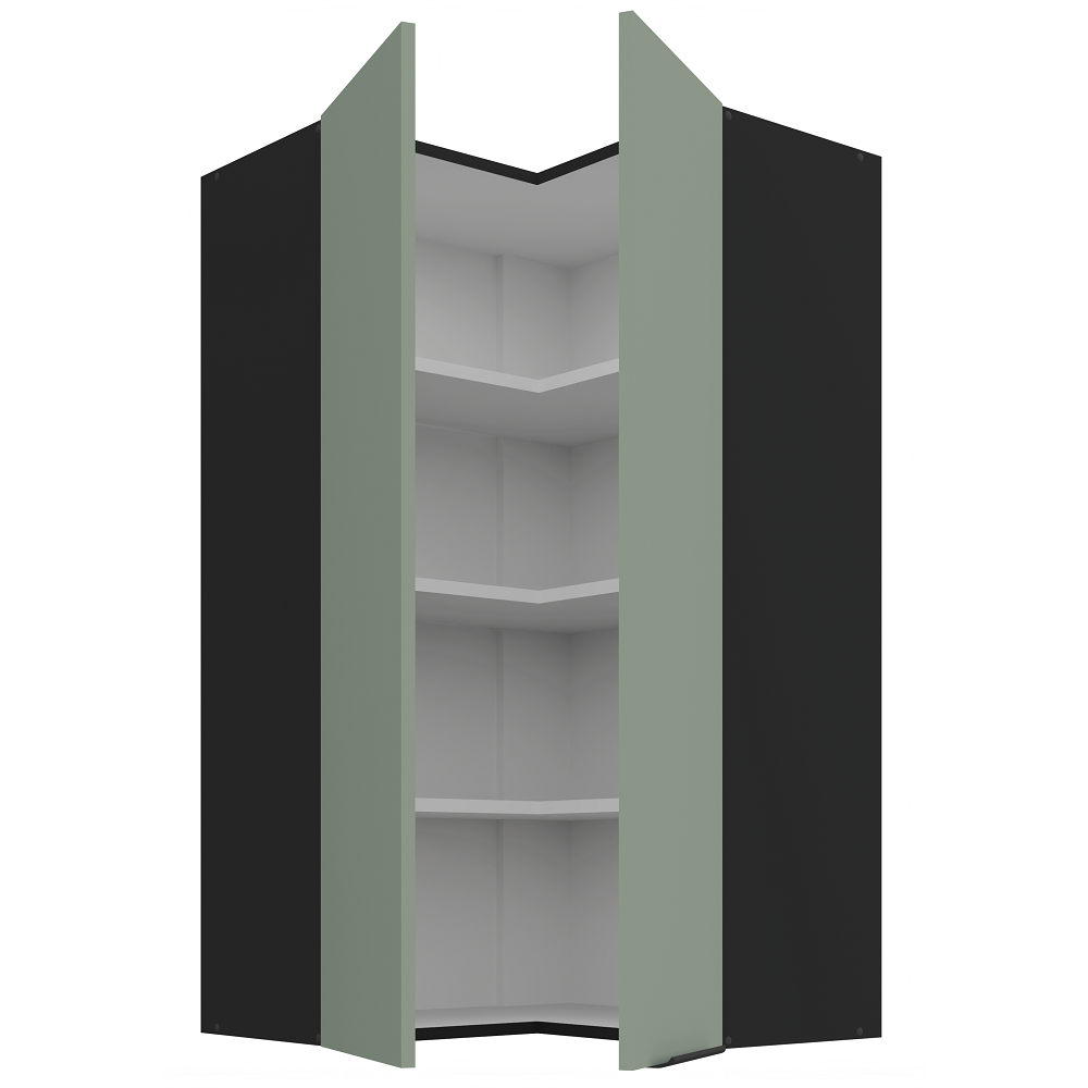 Pakabinama kampinė spintelė (60x60/108) - 90° 1 Pakabinama kampinė spintelė (60x60/108) - 90° 1