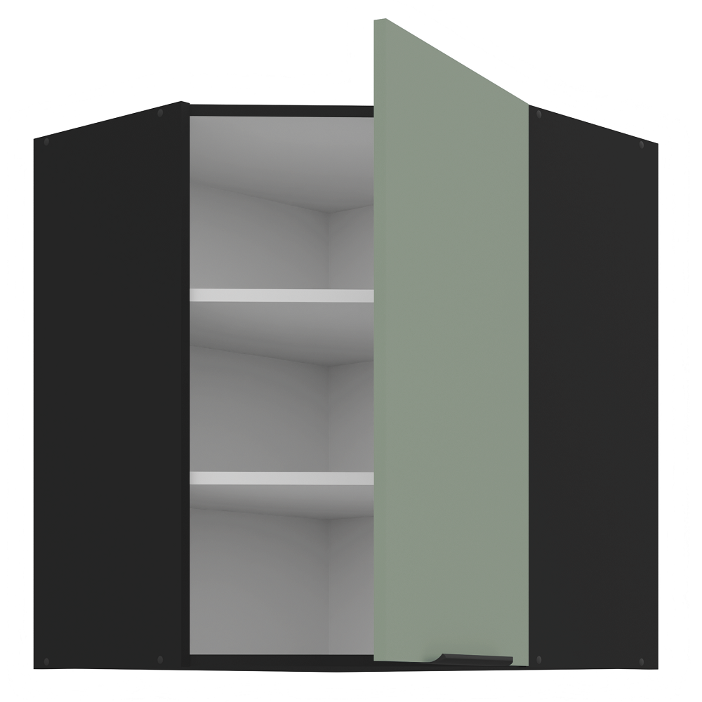 Pakabinama kampinė spintelė (60x60/72) - 45° 1 Pakabinama kampinė spintelė (60x60/72) - 45° 1