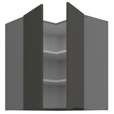 Pakabinama kampinė spintelė (60x60/72) - 90° 1 Pakabinama kampinė spintelė (60x60/72) - 90° 1