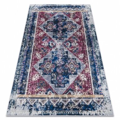 ANDRE 1136 plaunamas kilimas rytietiškas vintage - klaretas / mėlyna ANDRE 1136 plaunamas kilimas rytietiškas vintage - klaretas / mėlyna