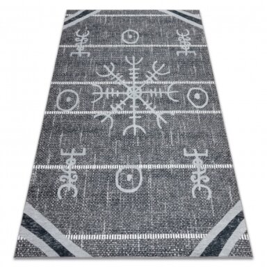 ANTIKA kilimas 118 tek, modernus actekas, plaunamas - pilka ANTIKA kilimas 118 tek, modernus actekas, plaunamas - pilka
