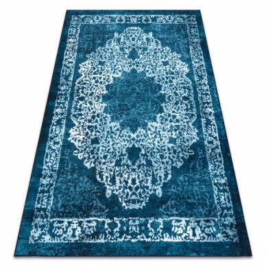 ANTIKA kilimas 123 tek, modernus ornamentas, plaunamas - mėlyna ANTIKA kilimas 123 tek, modernus ornamentas, plaunamas - mėlyna