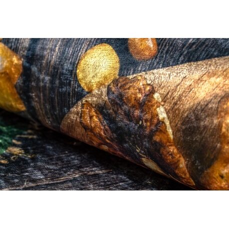 ANDRE 9009 plaunamas kilimas Užkandžiai virtuvinis neslystantis - rudas / geltona 4 ANDRE 9009 plaunamas kilimas Užkandžiai virtuvinis neslystantis - rudas / geltona 4