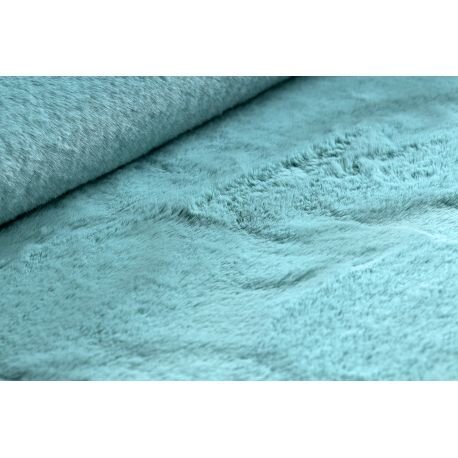 Apskritas kilimas BUNNY aqua mėlyna Triušio kailio imitacija 1 Apskritas kilimas BUNNY aqua mėlyna Triušio kailio imitacija 1