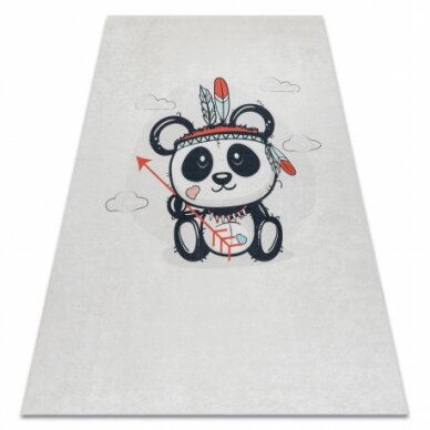 BAMBINO 1129 plaunamas kilimas panda vaikams neslystantis - kremas BAMBINO 1129 plaunamas kilimas panda vaikams neslystantis - kremas