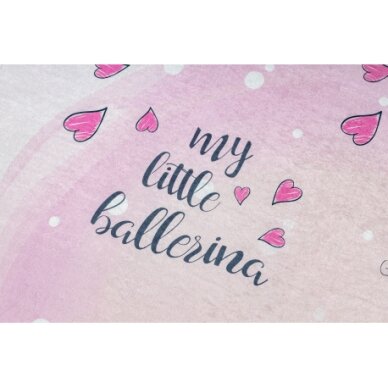 BAMBINO 2161 plaunamas kilimas Balerina, kačiukas vaikams neslystantis - rožinis 3
