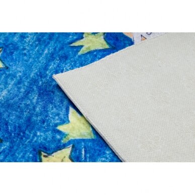 BAMBINO 2265 plaunamas kilimas Kosmosas, raketa vaikams neslystantis - mėlyna 1 BAMBINO 2265 plaunamas kilimas Kosmosas, raketa vaikams neslystantis - mėlyna 1