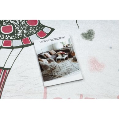 BAMBINO 2644 plaunamas kilimas Maža mergaitė, vienaragis, neslystantis - baltas / rožinis 2 BAMBINO 2644 plaunamas kilimas Maža mergaitė, vienaragis, neslystantis - baltas / rožinis 2