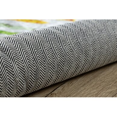 BAMBINO 38480 plaunamas kilimas Konstrukcijos rinkinys, neslystantis - pilka / geltona 4 BAMBINO 38480 plaunamas kilimas Konstrukcijos rinkinys, neslystantis - pilka / geltona 4