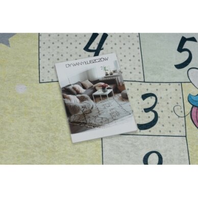 BAMBINO 54060 plaunamas kilimas Klasė, vaivorykštė, neslystantis - rožinis / geltona 2 BAMBINO 54060 plaunamas kilimas Klasė, vaivorykštė, neslystantis - rožinis / geltona 2