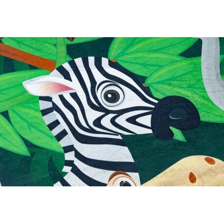 BAMBINO 2705 plaunamas kilimas Gyvūnai, Afrika neslystantis - žalias / rudas 4 BAMBINO 2705 plaunamas kilimas Gyvūnai, Afrika neslystantis - žalias / rudas 4