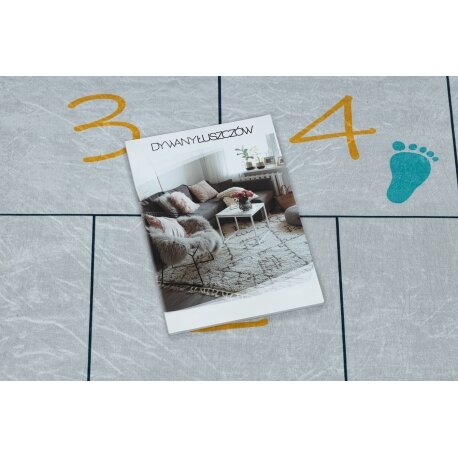 BAMBINO 43092 plaunamas kilimas Gyvūnai, vaivorykštė, neslystantis - rožinis / geltona 2 BAMBINO 43092 plaunamas kilimas Gyvūnai, vaivorykštė, neslystantis - rožinis / geltona 2