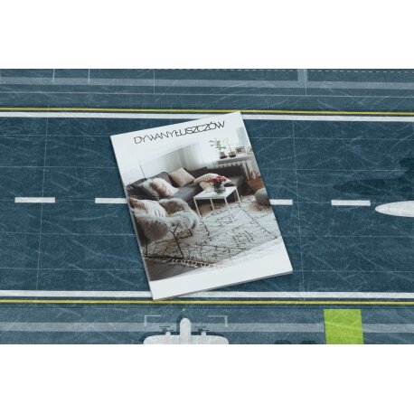 BAMBINO 46990 plaunamas kilimas Oro uostas, lėktuvai neslystantis - žalias / pilka 2 BAMBINO 46990 plaunamas kilimas Oro uostas, lėktuvai neslystantis - žalias / pilka 2