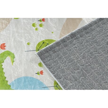 BAMBINO 50230 plaunamas kilimas Zoologijos sodas, gatvės, neslystantis - smėlio spalvos / žalias 4 BAMBINO 50230 plaunamas kilimas Zoologijos sodas, gatvės, neslystantis - smėlio spalvos / žalias 4