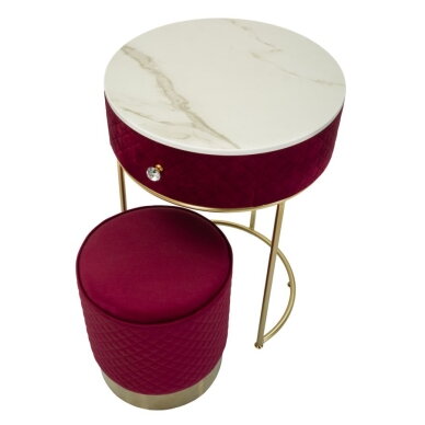 Tualetinis staliukas su pufu ROSSO 3 Tualetinis staliukas su pufu ROSSO 3