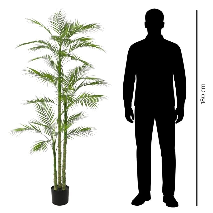 Dirbtinė trijų kamienų palmė 180 cm 2 Dirbtinė trijų kamienų palmė 180 cm 2