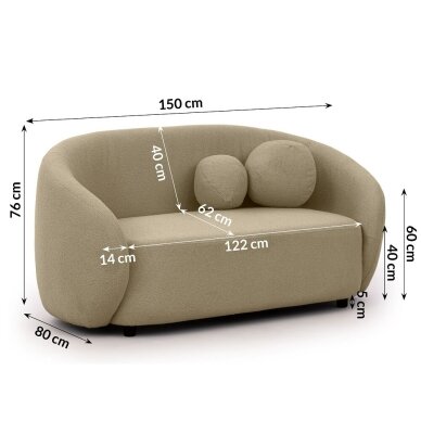 Dvivietė sofa "BLOOM" 3