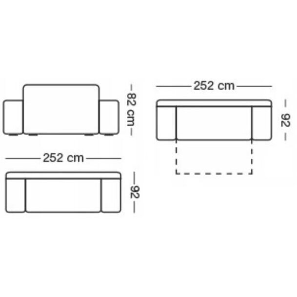 Trivietė sofa - lova "VALENTINO" 4