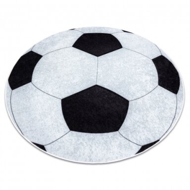 JUNIOR 51553.802 plaunamas kilimas Futbolo kamuolys, neslystantis - juodas / baltas JUNIOR 51553.802 plaunamas kilimas Futbolo kamuolys, neslystantis - juodas / baltas
