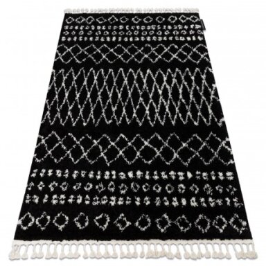 Kilimas BERBER ETHNIC G3802 juoda / balta kutai berberinis marokietiškas Kilimas BERBER ETHNIC G3802 juoda / balta kutai berberinis marokietiškas