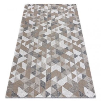 Kilimas CASA Ekologiškas, Eko sizalis Boho Trikampiai 2816 kreminė / taupe, perdirbta medvilnė Kilimas CASA Ekologiškas, Eko sizalis Boho Trikampiai 2816 kreminė / taupe, perdirbta medvilnė