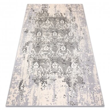 Kilimas CORE W3824 Ornamentas Senovinis - Struktūrinis, dviejų sluoksnių vilna, kreminė / pilka Kilimas CORE W3824 Ornamentas Senovinis - Struktūrinis, dviejų sluoksnių vilna, kreminė / pilka