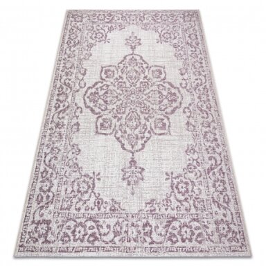 Kilimas Eilutė sizalis COLOR 47295260 Ornamentas, rėmas smėlio spalvos / rožinė Kilimas Eilutė sizalis COLOR 47295260 Ornamentas, rėmas smėlio spalvos / rožinė