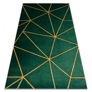Kilimas EMERALD išskirtinis 1013 glamour, stilingas geometrinis žalias / auksas Kilimas EMERALD išskirtinis 1013 glamour, stilingas geometrinis žalias / auksas