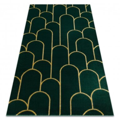 Kilimas EMERALD išskirtinis 1021 glamour, stilingas art deco, žalias / auksas Kilimas EMERALD išskirtinis 1021 glamour, stilingas art deco, žalias / auksas