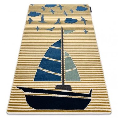 Kilimas PETIT SAIL valtis, burlaivis auksas Kilimas PETIT SAIL valtis, burlaivis auksas