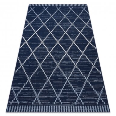 Kilimas sizalio virvelės COLOR 47268/309 Rombai Kvadratai Mėlyna Kilimas sizalio virvelės COLOR 47268/309 Rombai Kvadratai Mėlyna