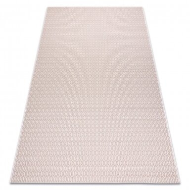Kilimas sizalio virvelės FLAT 48603/526 Tinklelis kreminė, rožinė Kilimas sizalio virvelės FLAT 48603/526 Tinklelis kreminė, rožinė