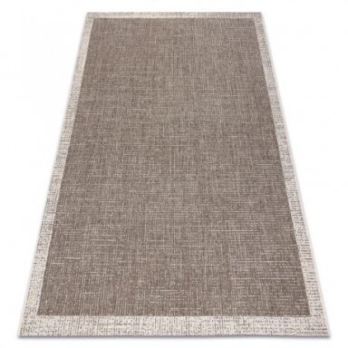 Kilimas sizalio virvelės FLOORLUX 20401 Rėmelis taupe / šampanas Kilimas sizalio virvelės FLOORLUX 20401 Rėmelis taupe / šampanas