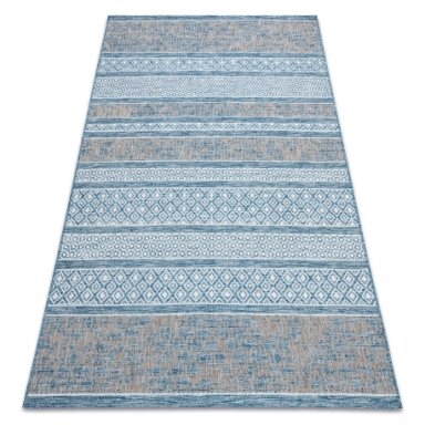 Kilimas sizalio virvelės LOFT 21118 BOHO dramblio kaulo/sidabras/mėlyna Kilimas sizalio virvelės LOFT 21118 BOHO dramblio kaulo/sidabras/mėlyna