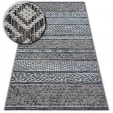 Kilimas sizalio virvelės LOFT 21118 BOHO dramblio kaulo/sidabras/pilka Kilimas sizalio virvelės LOFT 21118 BOHO dramblio kaulo/sidabras/pilka
