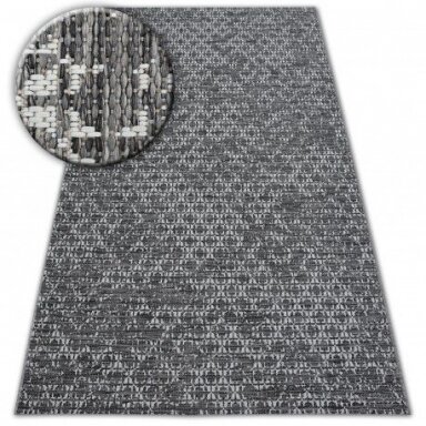Kilimas sizalio virvelės LOFT 21145 BOHO dramblio kaulo/sidabras/pilka Kilimas sizalio virvelės LOFT 21145 BOHO dramblio kaulo/sidabras/pilka