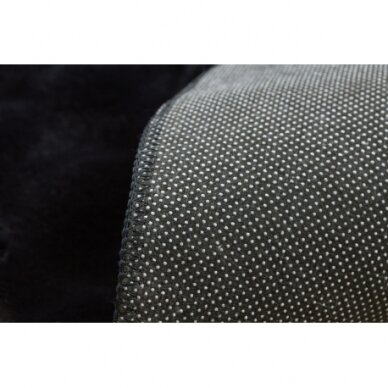 Kilimas BUBBLE black 25 TRIUŠIO KAILIŲ IMITACIJA 3D struktūrinis 1