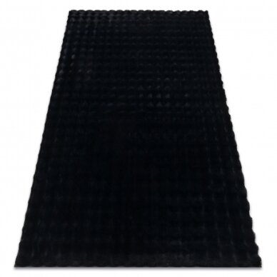 Kilimas BUBBLE black 25 TRIUŠIO KAILIŲ IMITACIJA 3D struktūrinis Kilimas BUBBLE black 25 TRIUŠIO KAILIŲ IMITACIJA 3D struktūrinis