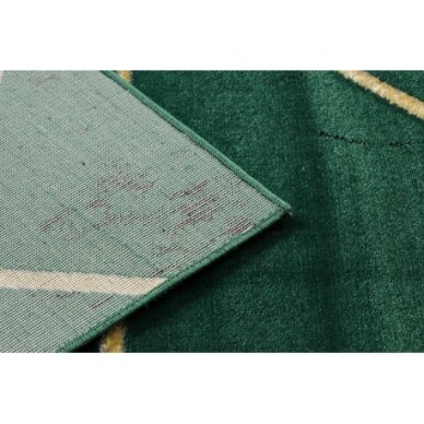 Kilimas EMERALD išskirtinis 1012 glamour, stilingas geometrinis, marmuras žalias / auksas 1
