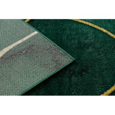 Kilimas EMERALD išskirtinis 1016 glamour, stilingas art deco, marmuras žalias / auksas 1