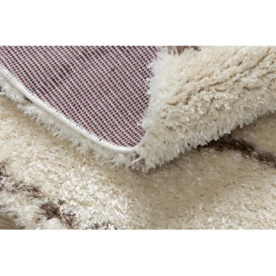 Kilimas FLUFFY 2371 Apskritas kilimas juostelės - kreminė / smėlio spalvos 2 Kilimas FLUFFY 2371 Apskritas kilimas juostelės - kreminė / smėlio spalvos 2