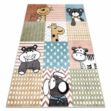 Kilimas FUN Pets vaikams, gyvūnai multi spalva Kilimas FUN Pets vaikams, gyvūnai multi spalva