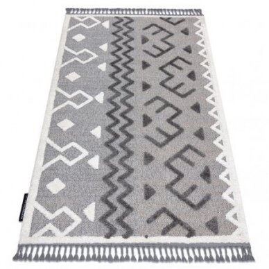 Kilimas MAROC P659 Aztec, etno pilka kutai berberinis marokietiškas Kilimas MAROC P659 Aztec, etno pilka kutai berberinis marokietiškas