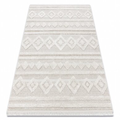 Kilimas MOROC 22322 rombai, linijos, boho Ekologiškas, Eko sizalis, kutai - struktūrinis smėlio spalvos / kreminė Kilimas MOROC 22322 rombai, linijos, boho Ekologiškas, Eko sizalis, kutai - struktūrinis smėlio spalvos / kreminė