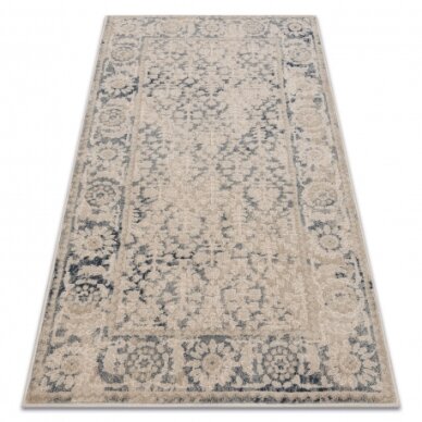 Kilimas NAIN Rėmelis ornamentas Senovinis 68981/50955 smėlio spalvos / tamsiai mėlyna Kilimas NAIN Rėmelis ornamentas Senovinis 68981/50955 smėlio spalvos / tamsiai mėlyna