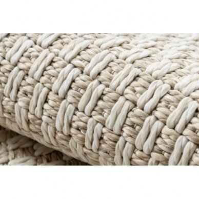 Kilimas ORIGI 3555 kreminė - plokščia austa SISAL virvelė 3 Kilimas ORIGI 3555 kreminė - plokščia austa SISAL virvelė 3