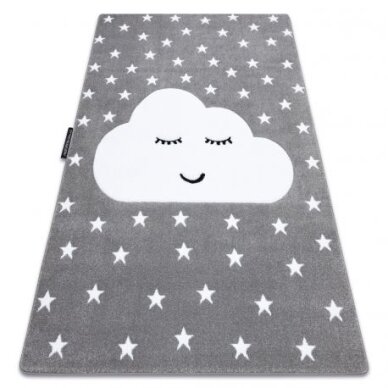Kilimas PETIT CLOUD debesys Žvaigždės, pilkas Kilimas PETIT CLOUD debesys Žvaigždės, pilkas