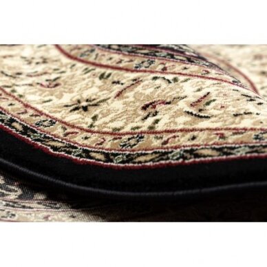 Kilimas ROYAL ADR Apskritas kilimas dizainas 521 juoda 1
