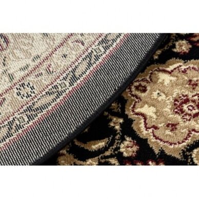 Kilimas ROYAL ADR Apskritas kilimas dizainas 521 juoda 2