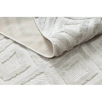 Kilimas SANTO sizalio virvelės 58377 rombai, geometrinis, zigzagas smėlio spalvos 2 Kilimas SANTO sizalio virvelės 58377 rombai, geometrinis, zigzagas smėlio spalvos 2